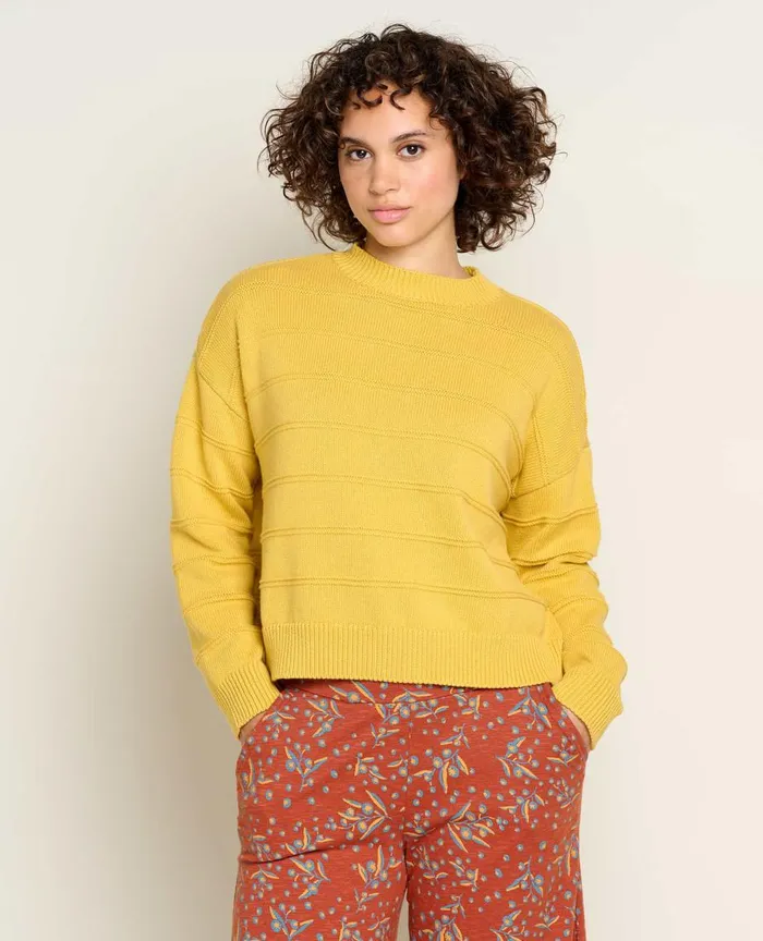 ToadandCo Sweaters Bianca II Crew Sweater Chamomile 8211 Women039s