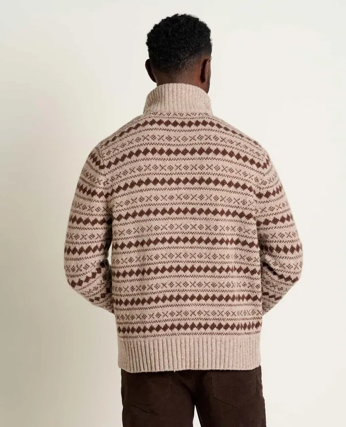 ToadandCo Sweaters Men039s Wilde 14 Zip Sweater Honey Brown 8211 Men039s
