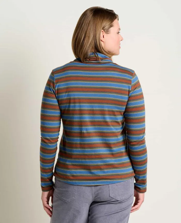 ToadandCo Tops and TShirts Maisey Long Sleeve TNeck Cornflower Stripe 8211 Women039s