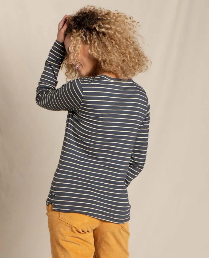 ToadandCo Tops and TShirts Rose Long Sleeve Tee Soot Stripe 8211 Women039s