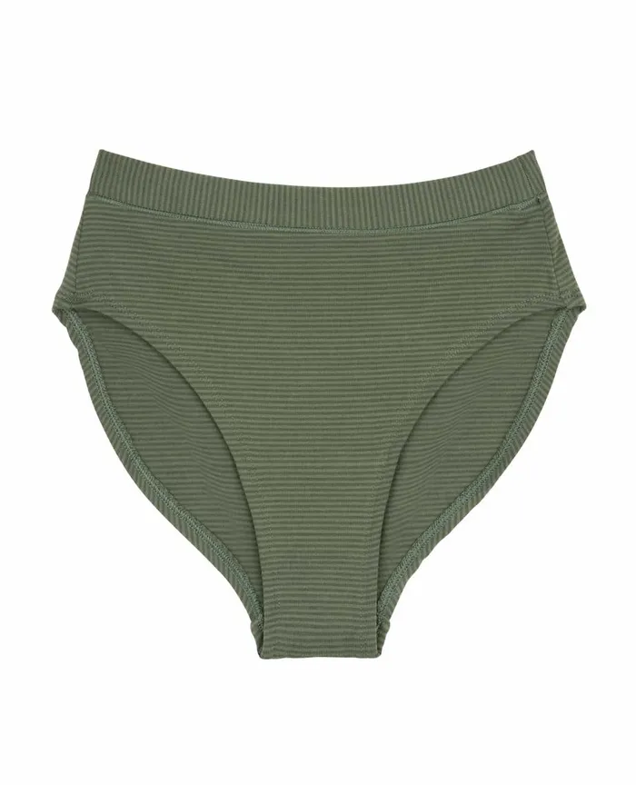 ToadandCo Underwear and Accessories High Rise Bikini Beetle Stripe 8211 Women039s