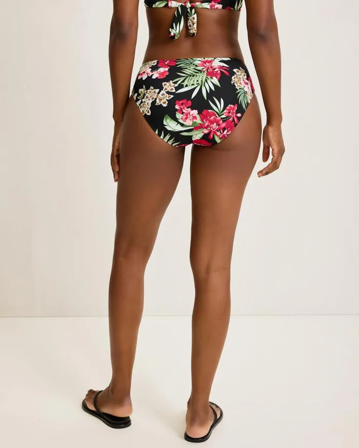 Tommy Bahama Bikini Bottoms Lily Cat Shirred HighWaist Bikini Bottoms Black 8211 Women