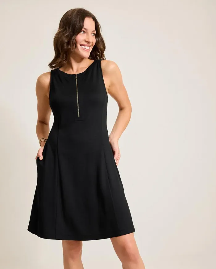 Tommy Bahama Dresses Darcy FitandFlare Dress Black 8211 Women