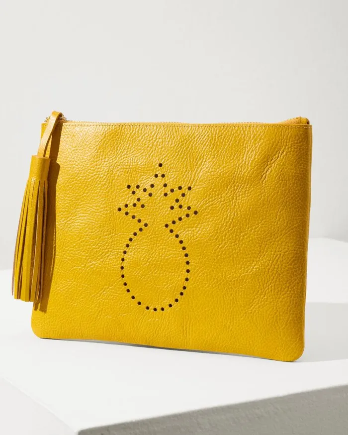Tommy Bahama Handbags and Clutches Tommy Bahama Perforated Leather Pouch Yellow 8211 Women Tommy Bahama Handbags and Clutches Tommy Bahama Perforated Leather Pouch Yellow 8211 Women