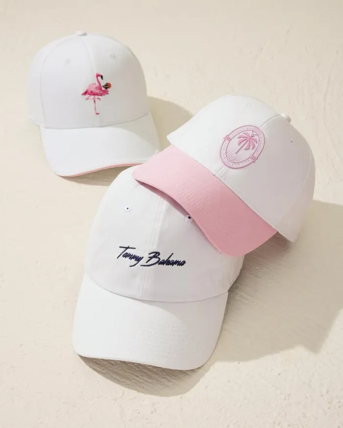 Tommy Bahama Hats and Caps Beach Side Cap Whitepink 8211 Women Tommy Bahama Hats and Caps Beach Side Cap Whitepink 8211 Women