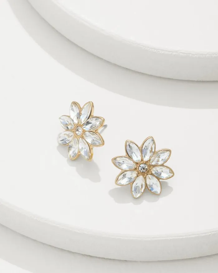 Tommy Bahama Jewelry Tidal Treasure Floral Stud Earrings Gold 8211 Women