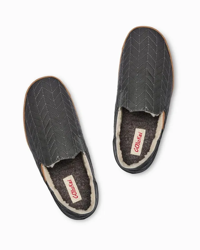 Tommy Bahama Loungewear and Pajamas OluKai Hanohano Slippers Dark Shadow 8211 Men
