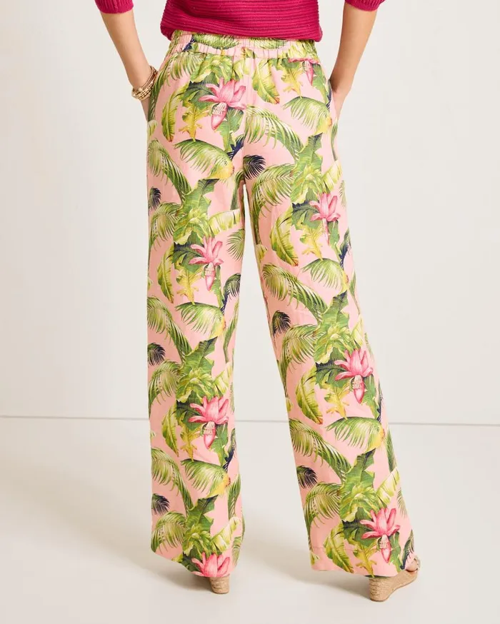 Tommy Bahama Pants and Crops Two Palms Frond Royal HighRise Linen Easy Pants Coral Haze 8211 Women Tommy Bahama Pants and Crops Two Palms Frond Royal HighRise Linen Easy Pants Coral Haze 8211 Women