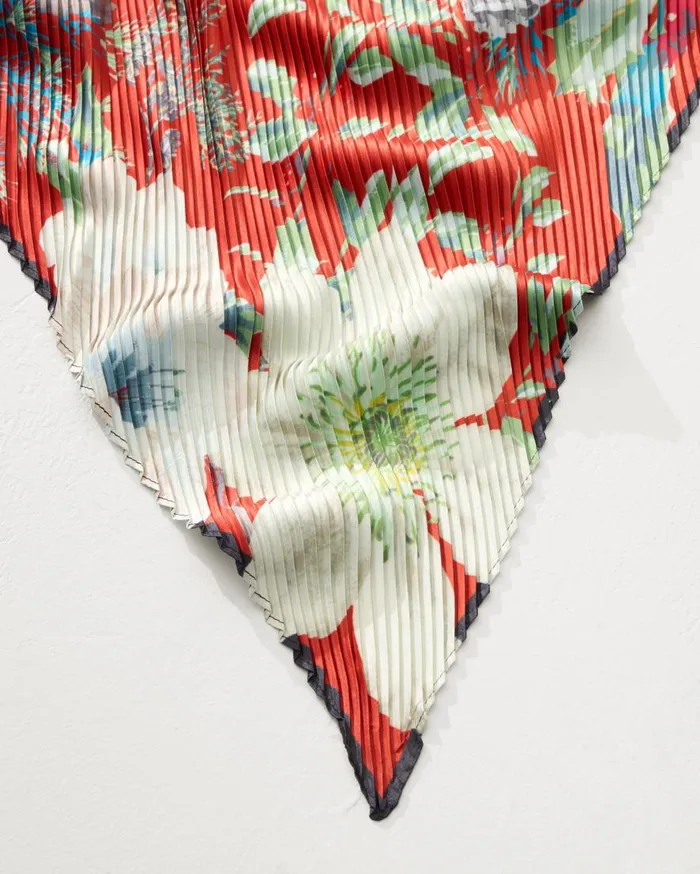 Tommy Bahama Scarves and Wraps Amaryllis Pleated Diamond Scarf Cherry 8211 Women Tommy Bahama Scarves and Wraps Amaryllis Pleated Diamond Scarf Cherry 8211 Women
