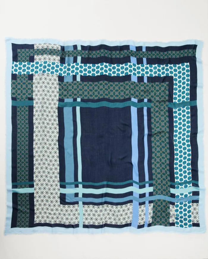 Tommy Bahama Scarves and Wraps Foulard Patch Square Scarf Navy 8211 Women Tommy Bahama Scarves and Wraps Foulard Patch Square Scarf Navy 8211 Women