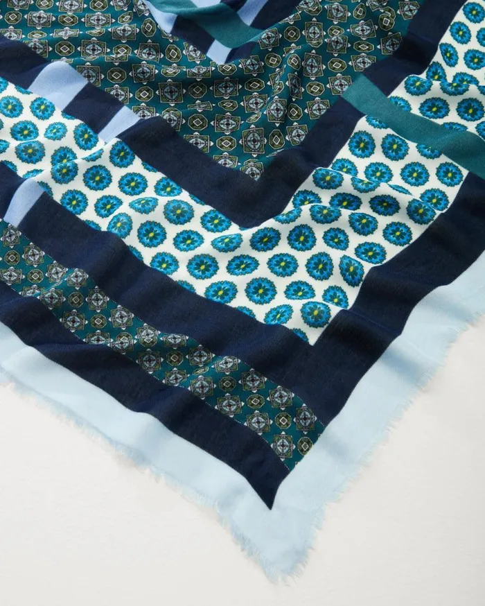 Tommy Bahama Scarves and Wraps Foulard Patch Square Scarf Navy 8211 Women Tommy Bahama Scarves and Wraps Foulard Patch Square Scarf Navy 8211 Women