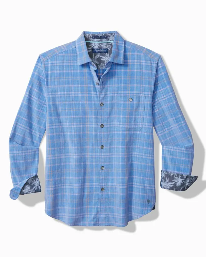 Tommy Bahama Shirts Coastline Cord Stretch Brisa Check Shirt Palace Blue 8211 Men