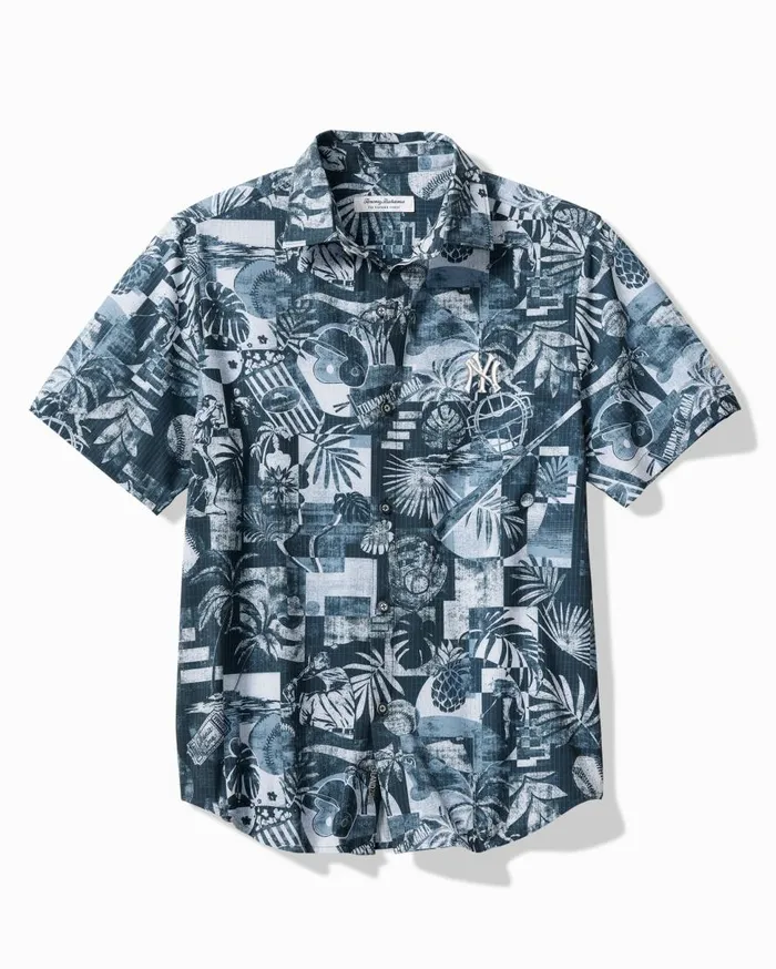 Tommy Bahama Shirts MLB Bahama Coast Baseball Medley IslandZone Shirt Newyorkyankees 8211 Men