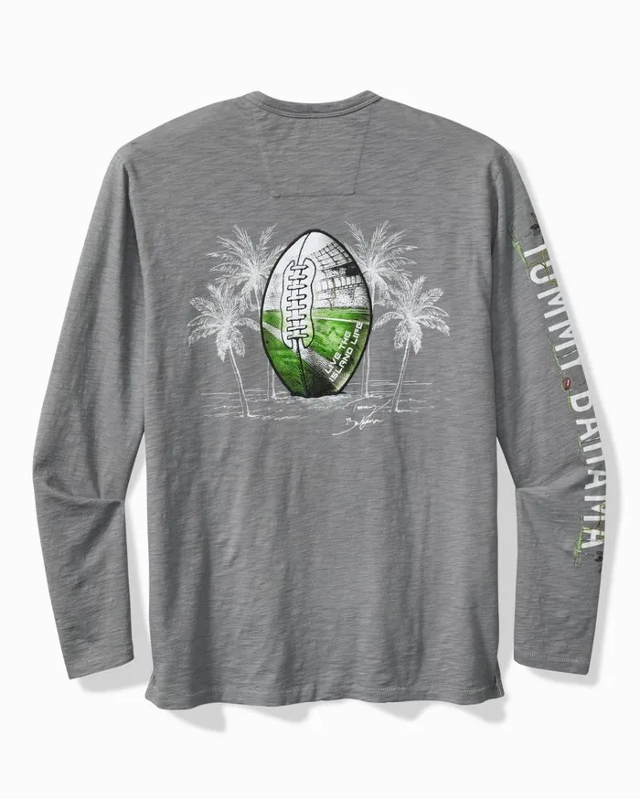 Tommy Bahama Shirts NFL Oasis Endzone LongSleeve Lux TShirt Kansascitychiefs 8211 Men