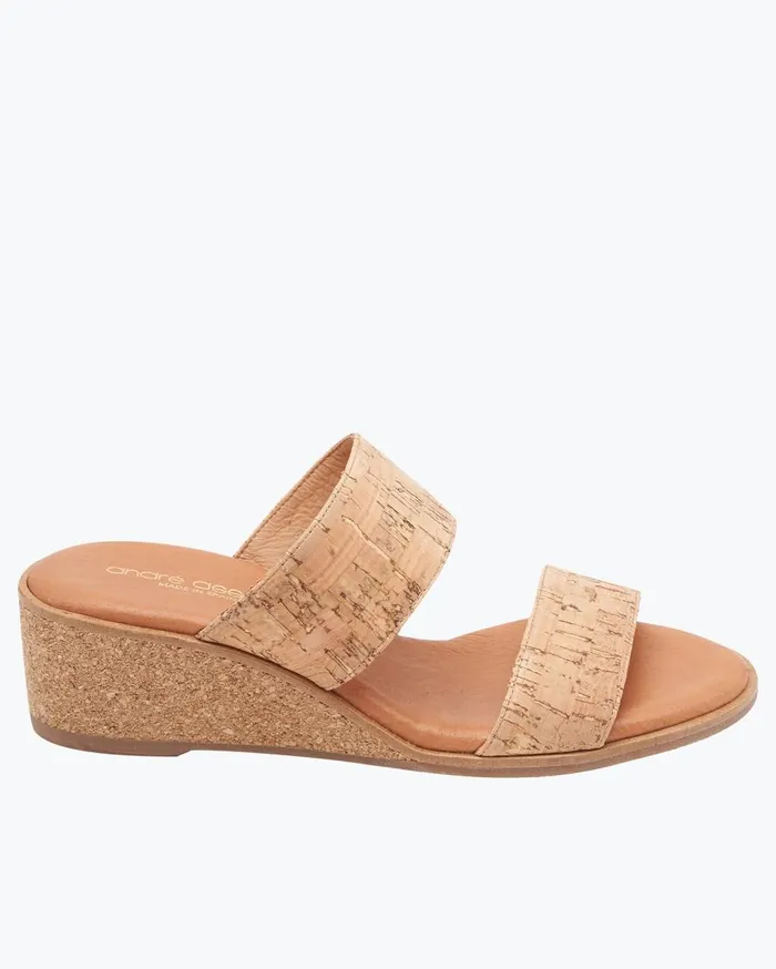 Tommy Bahama Shoes and Sandals Andr Assous Gwenn Cork Wedge Sandals Natural 8211 Women