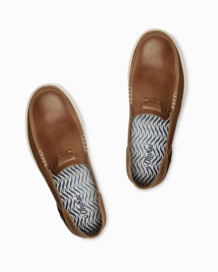 Tommy Bahama Shoes and Sandals OluKai Kkaha Leather SlipOn Shoes Fox 8211 Men