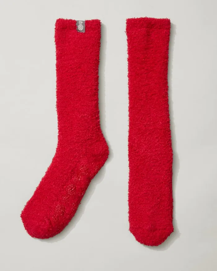 Tommy Bahama Sleepwear Island Soft Socks Jester Red 8211 Women