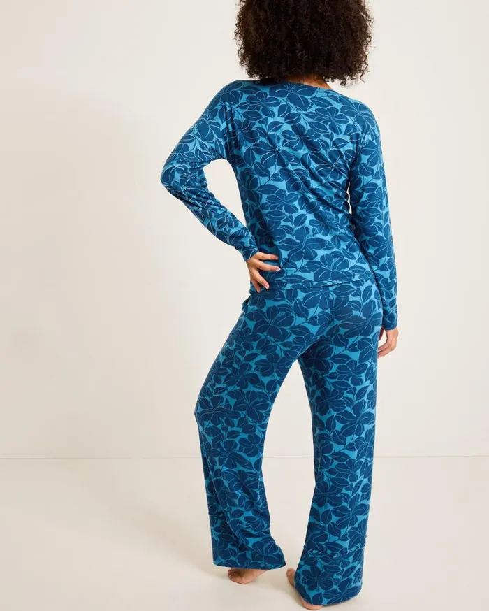 Tommy Bahama Sleepwear Knit Long Sleeve and Pants Pajama Set Deep Sea Teal 8211 Women Tommy Bahama Sleepwear Knit Long Sleeve and Pants Pajama Set Deep Sea Teal 8211 Women
