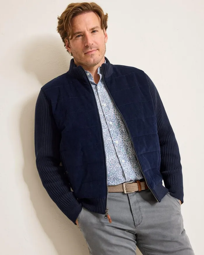 Tommy Bahama Sweaters Canyon Hybrid Jacket Ocean Deep 8211 Men