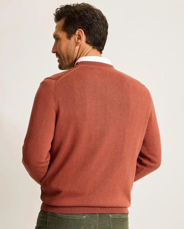 Tommy Bahama Sweaters Marlin Luxe Crew Sweater Spicy Clay Heather 8211 Men Tommy Bahama Sweaters Marlin Luxe Crew Sweater Spicy Clay Heather 8211 Men