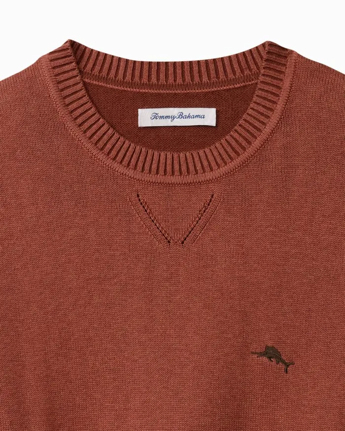 Tommy Bahama Sweaters Marlin Luxe Crew Sweater Spicy Clay Heather 8211 Men Tommy Bahama Sweaters Marlin Luxe Crew Sweater Spicy Clay Heather 8211 Men
