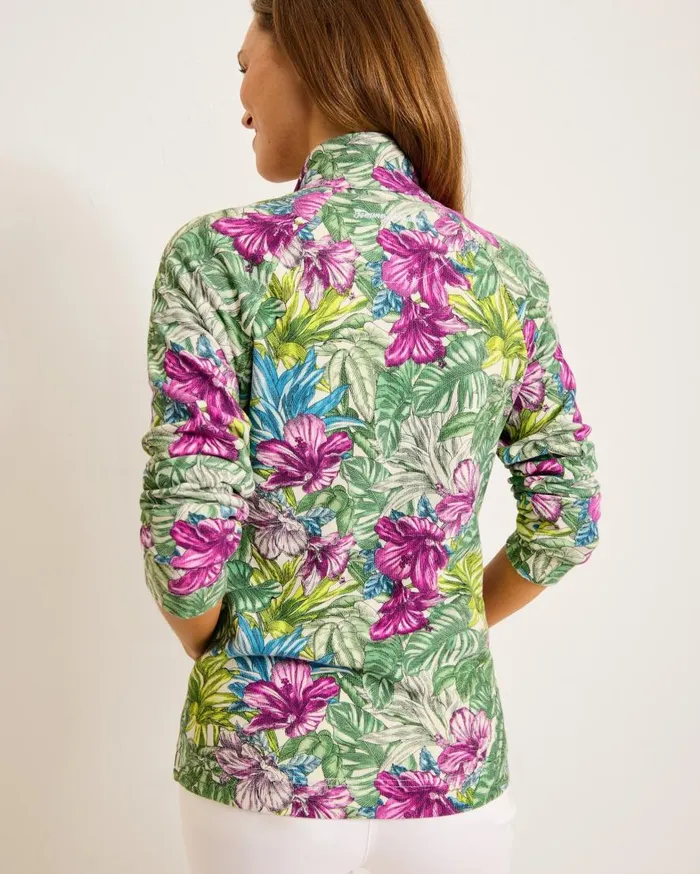 Tommy Bahama Sweatshirts Aruba Jungle Jewels FullZip Sweatshirt Coconut 8211 Women Tommy Bahama Sweatshirts Aruba Jungle Jewels FullZip Sweatshirt Coconut 8211 Women