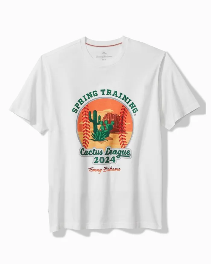 Tommy Bahama TShirts MLB Spring Training 2024 Cactus League Graphic TShirt White 8211 Men