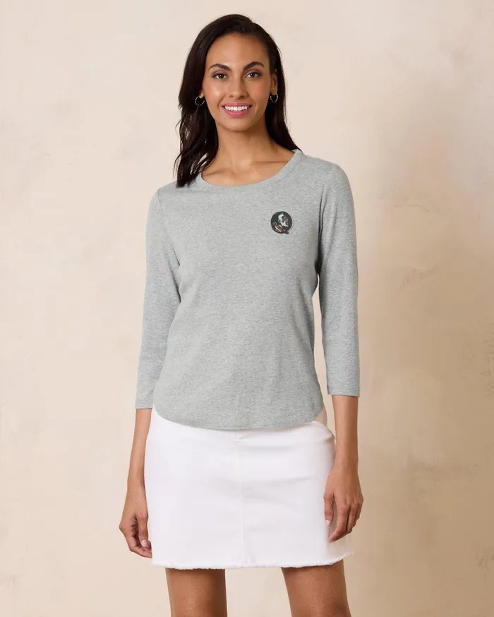 Tommy Bahama Tops and Shirts Collegiate Ashby Isles Rib 34Sleeve TShirt Floridastate 8211 Women