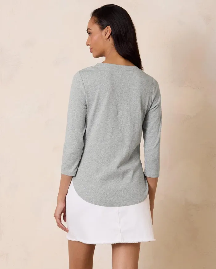Tommy Bahama Tops and Shirts Collegiate Ashby Isles Rib 34Sleeve TShirt Floridastate 8211 Women
