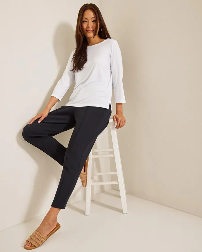 Tommy Bahama Tops and Shirts Kona Isles 34Sleeve BoatNeck Top White 8211 Women Tommy Bahama Tops and Shirts Kona Isles 34Sleeve BoatNeck Top White 8211 Women