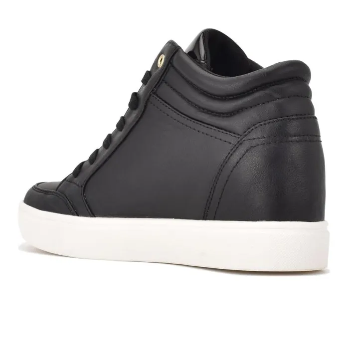 Tons High Top Hidden Wedge Sneakers Black Women Nine West Flats Tons High Top Hidden Wedge Sneakers Black Women Nine West Flats