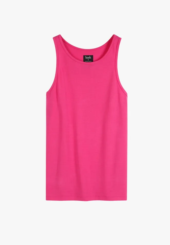 Tops and TShirts Women Hush Clio Scoop Vest Bright Pink
