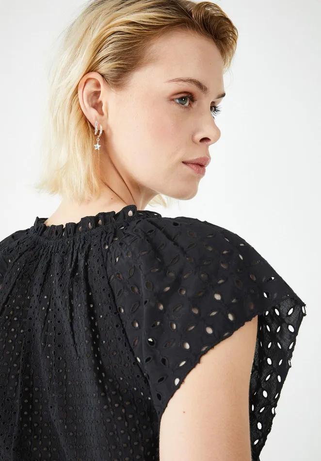 Tops and TShirts Women Hush Katy Broderie Top Black