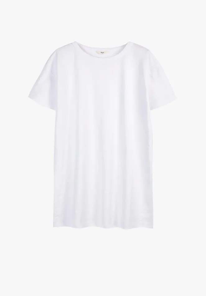Tops and TShirts Women Hush Longline Cotton TShirt White