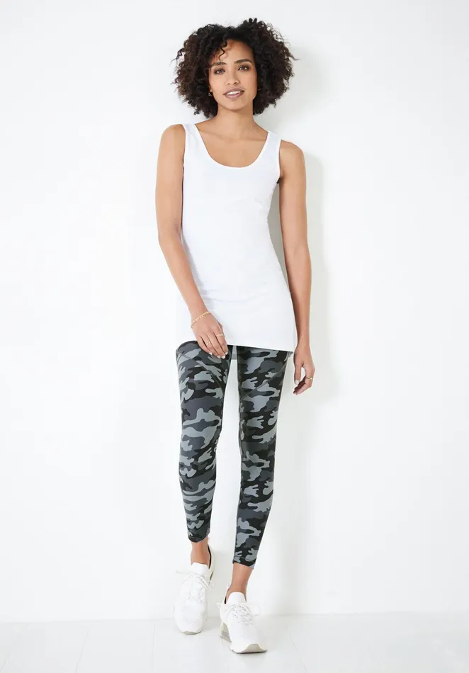 Tops and TShirts Women Hush Longline Tank Top White