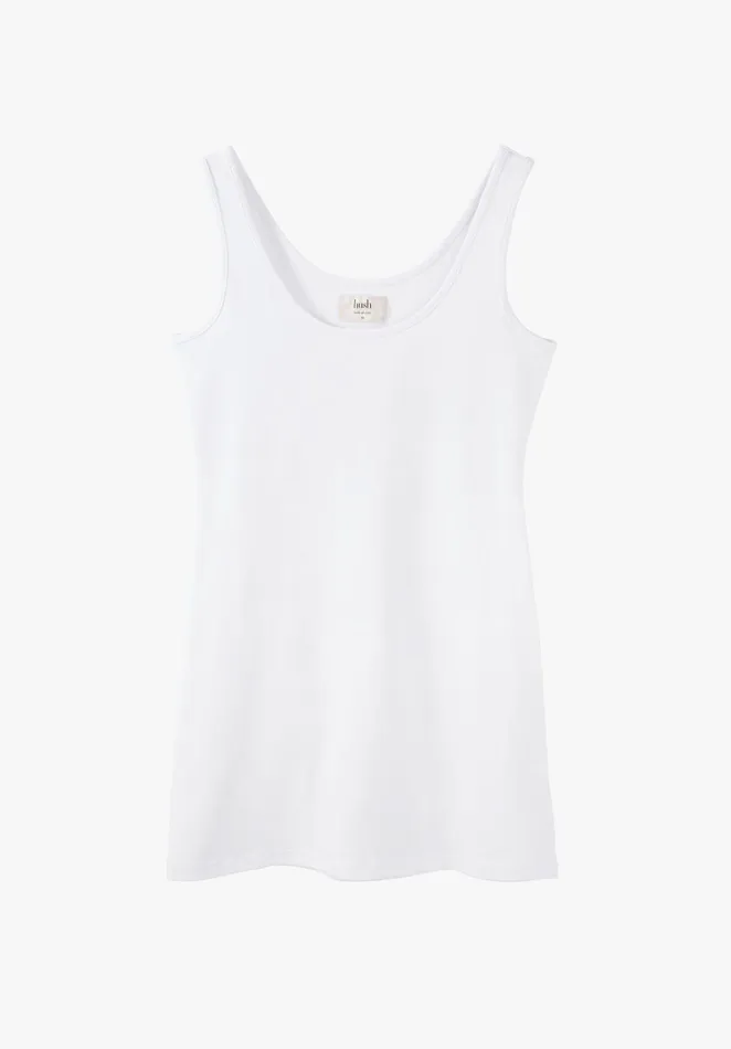 Tops and TShirts Women Hush Longline Tank Top White