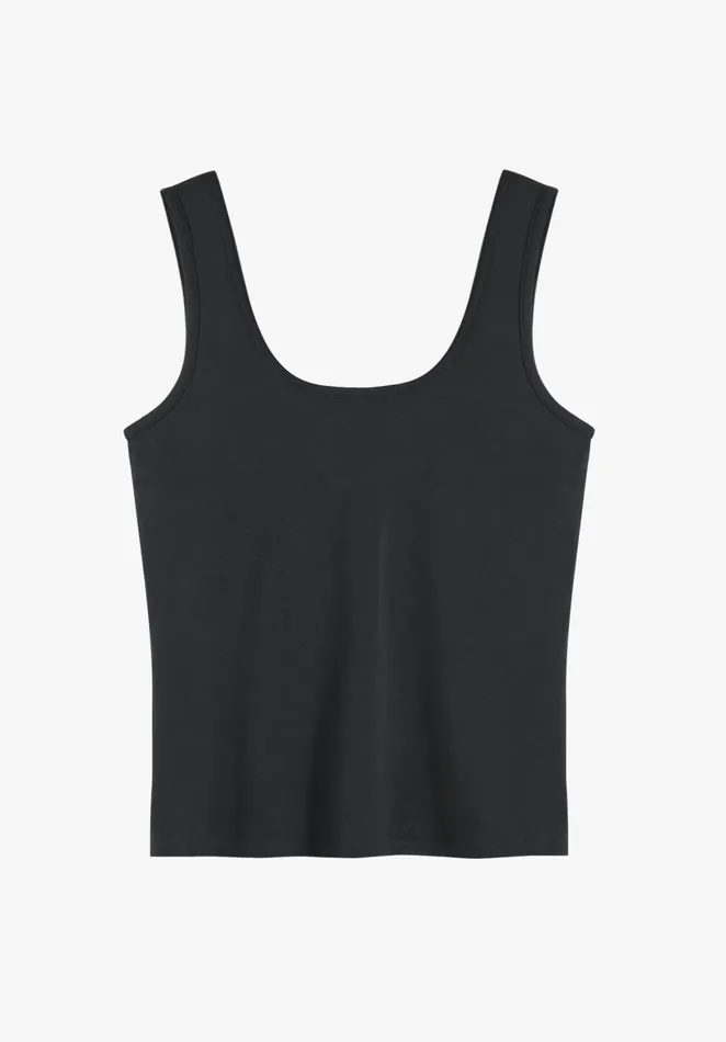 Tops and TShirts Women Hush Mara Slim Fit Vest Black