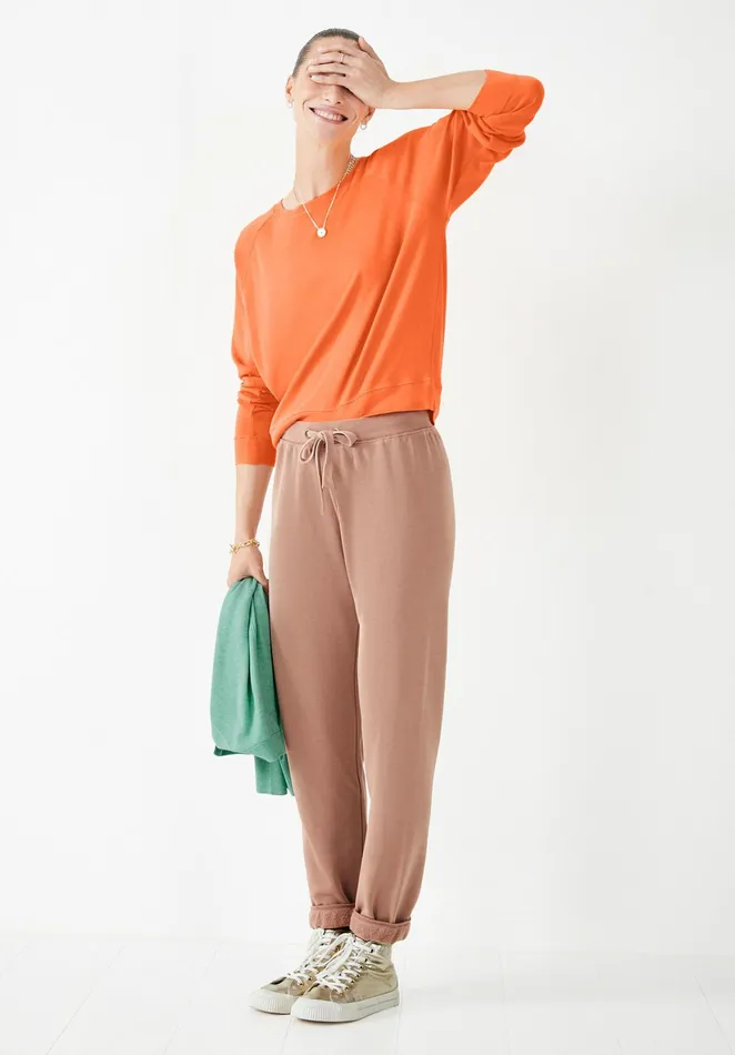 Tops and TShirts Women Hush Tilda Long Sleeve Top Orange Sorbet