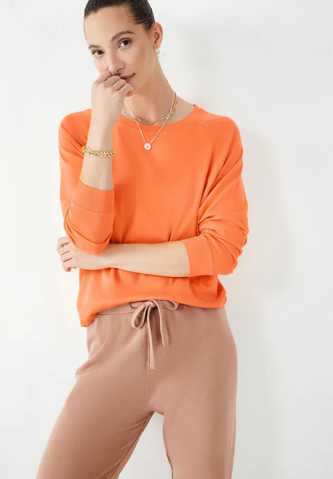 Tops and TShirts Women Hush Tilda Long Sleeve Top Orange Sorbet