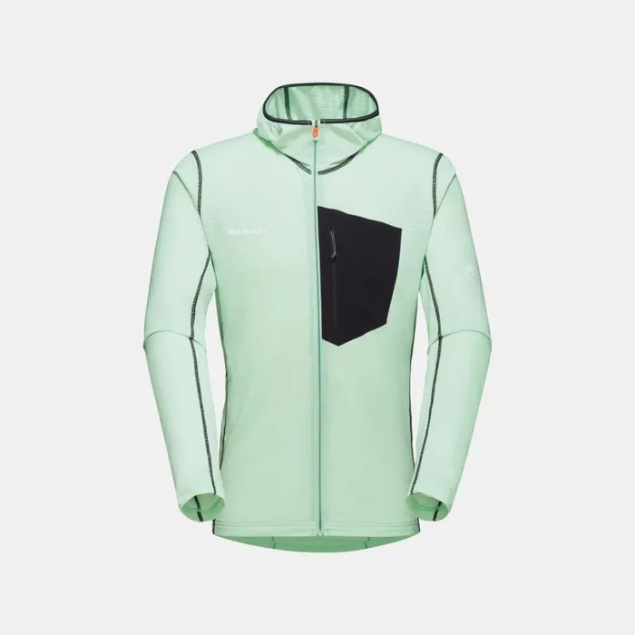 Tops Men Mammut Aenergy Light ML Hooded Jacket Neo Mintblack
