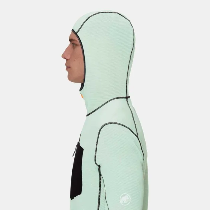 Tops Men Mammut Aenergy Light ML Hooded Jacket Neo Mintblack