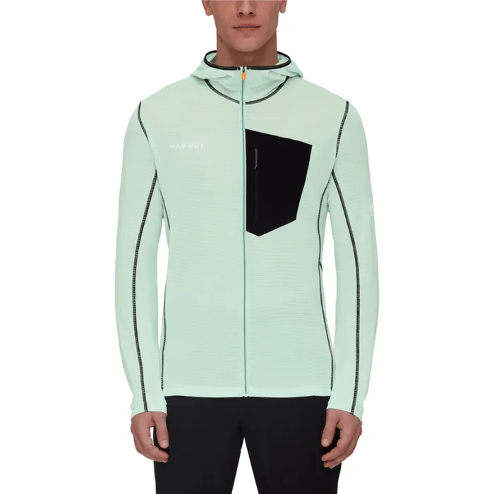 Tops Men Mammut Aenergy Light ML Hooded Jacket Neo Mintblack