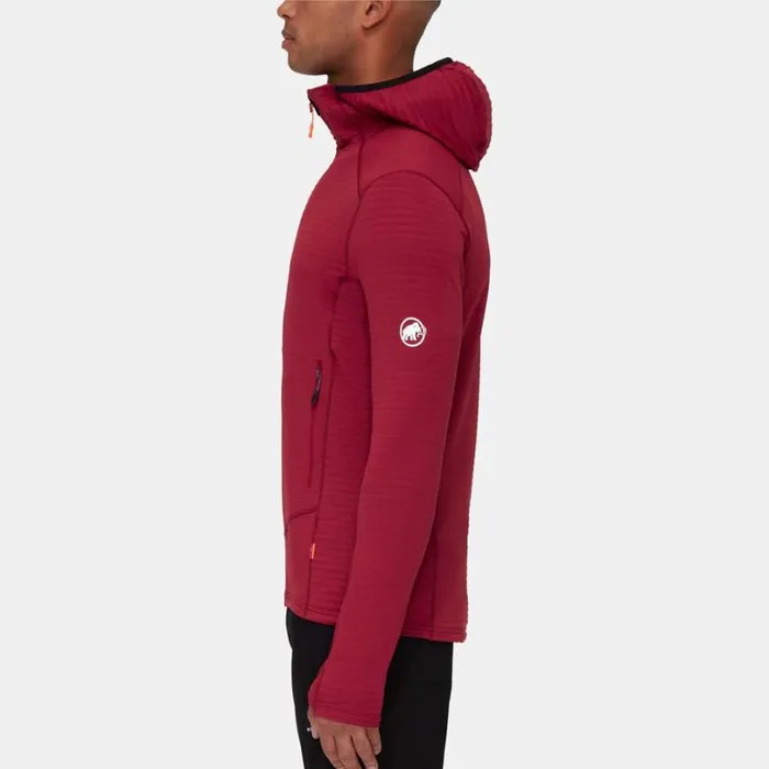 Tops Men Mammut Taiss Light ML Hooded Jacket Blood Redblack Tops Men Mammut Taiss Light ML Hooded Jacket Blood Redblack