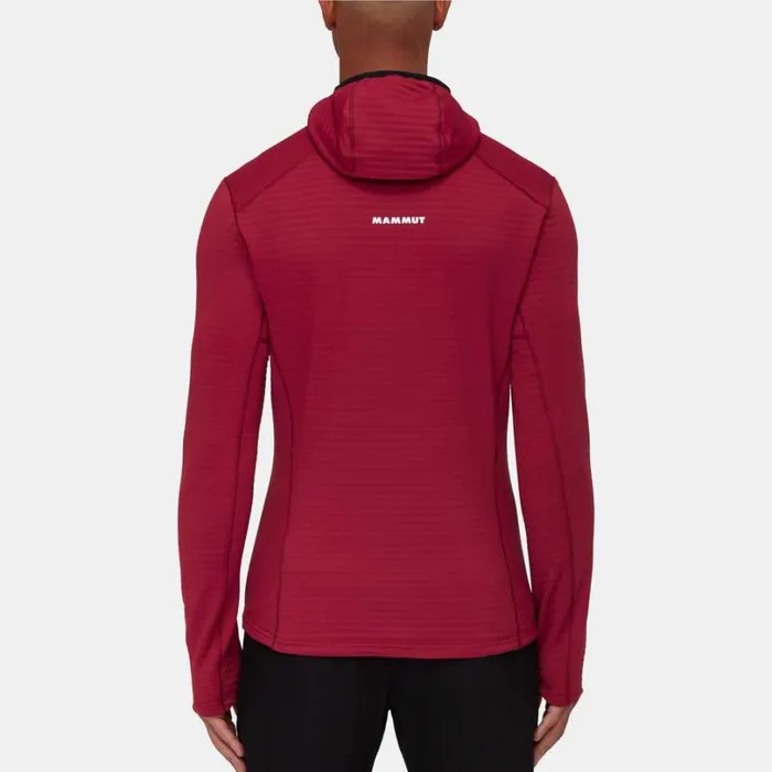 Tops Men Mammut Taiss Light ML Hooded Jacket Blood Redblack Tops Men Mammut Taiss Light ML Hooded Jacket Blood Redblack