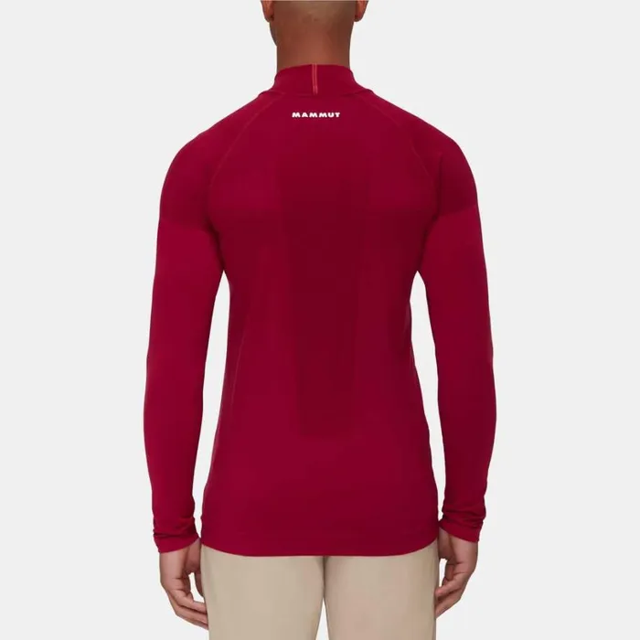 Tops Men Mammut Trift Half Zip Longsleeve Blood Red Tops Men Mammut Trift Half Zip Longsleeve Blood Red