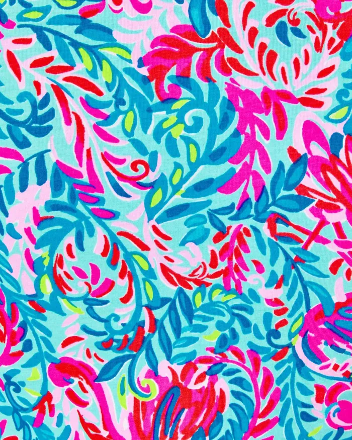 Tops Women Lilly Pulitzer Aleah Top Surf Blue Flim Flam Tops Women Lilly Pulitzer Aleah Top Surf Blue Flim Flam