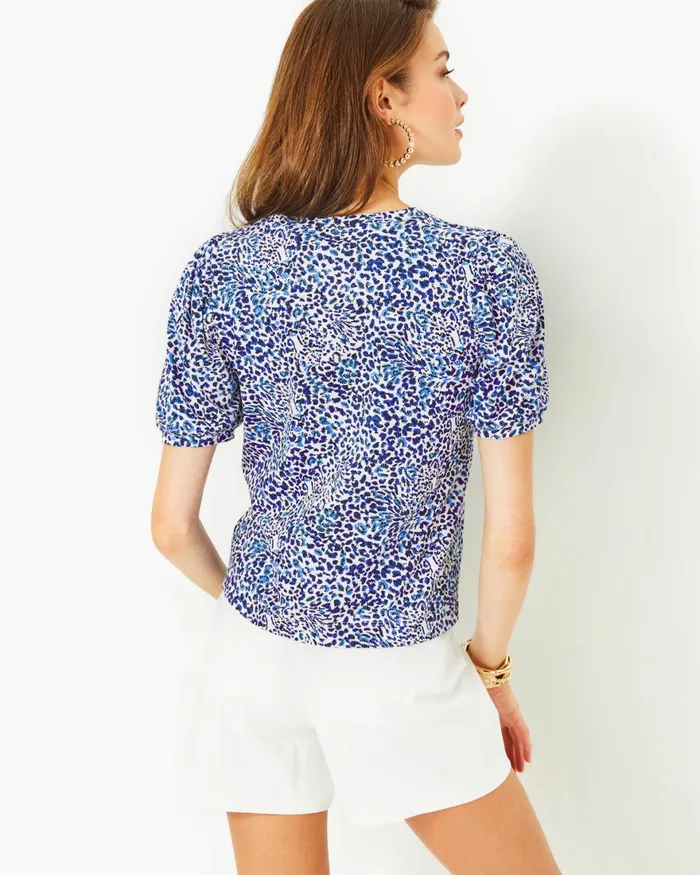 Tops Women Lilly Pulitzer Rhett Top Resort White Twisted Up