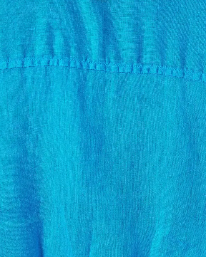 Tops Women Lilly Pulitzer Sea View Button Down Top Turquoise Shore