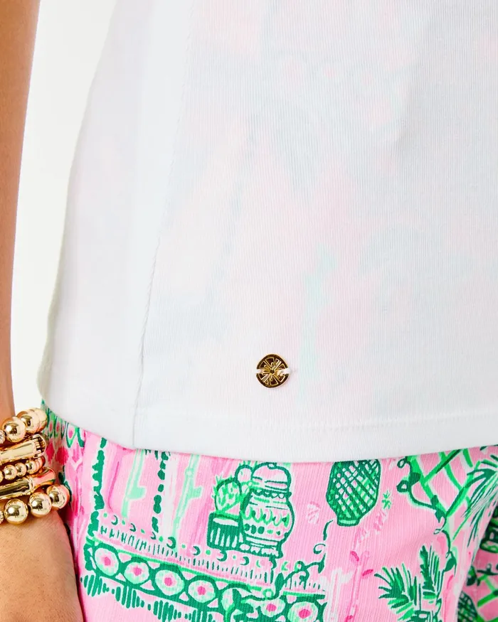 Tops Women Lilly Pulitzer Sea View Linen Button Down Top Aura Pink Check You Out Tops Women Lilly Pulitzer Sea View Linen Button Down Top Aura Pink Check You Out