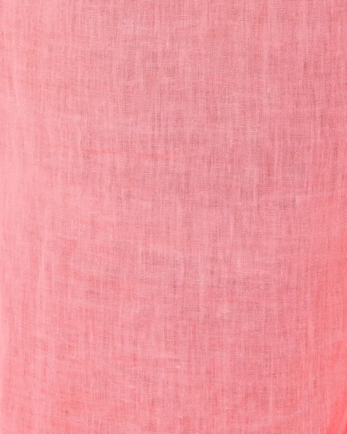 Tops Women Lilly Pulitzer Sea View Linen Button Down Top Sunrise Coral Tops Women Lilly Pulitzer Sea View Linen Button Down Top Sunrise Coral